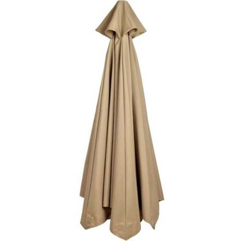 Housse de parasol 3m en polyester imperméable – Protection UV – Compatible cadres bois, acier, aluminium – Installation rapide