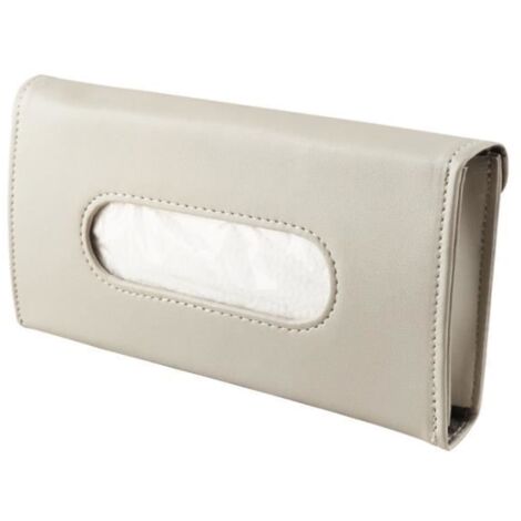 HOUSSE DE PARASOL - BÂCHE DE PROTECTION  
Boîte à mouchoirs pour pare-soleil de voiture - Beige