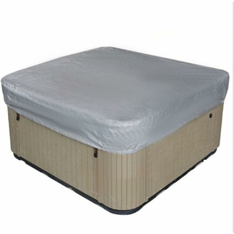Start - Housse de Parasol Couverture De Spa Carrée pour Spa, Couverture De Baignoire De Jardin Rectangulaire en Tissu Oxford 210D Résistant Au Vent