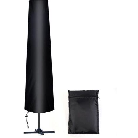 Housse de parasol droite 190 x 50 x 30 cm en tissu Oxford avec sac de rangement, résistante aux intempéries, aux UV et à la neige.