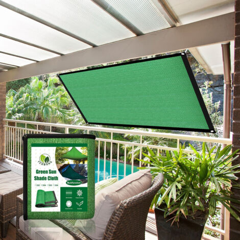 Housse de Parasol Voile d'Ombrage Rectangulaire, Voile d'Ombrage Toile d Ombrage Rectangulaire 3x4M Rayons UV Résistante Aéré Voile Ombrage Rayons UV pour Jardin Terrasse Camping