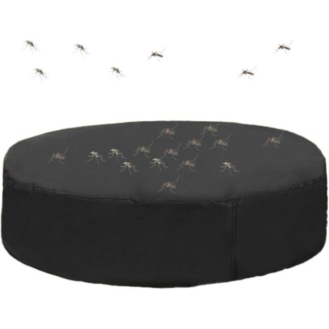 Housse de Piscine Ronde - Bâche Ronde pour Piscine - Bordure Ajustable Anti
