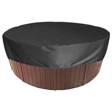 Housse de Piscine Ronde - Bâche Solaire et de Protection pour Piscine et Spa, Résistante aux UV, 190T pour Extérieur