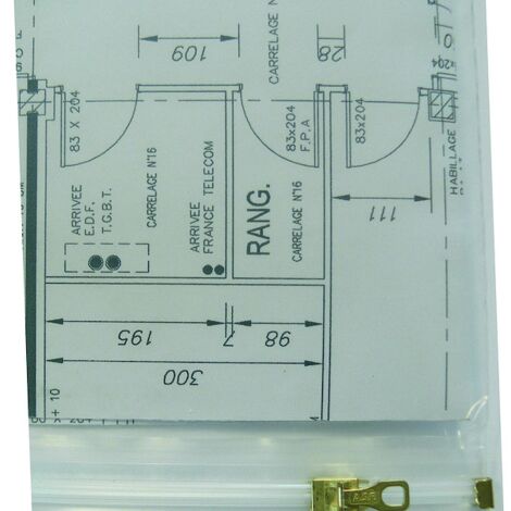Housse de plan 1.0 x 1.8 mètres avec fermeture glissière - WILMART
