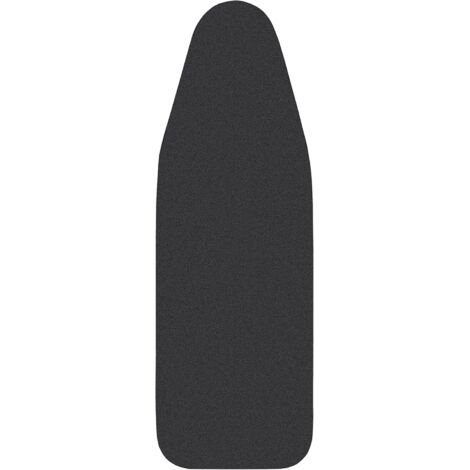 Housse de planche à repasser 148x55 cm, housse de planche à repasser très grande taille, surface en 100 % coton, rembourrage épais, facile à mettre et anti-brûlure, couleur noire