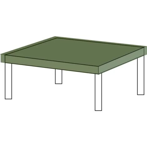 Housse de plateau de table TITANIUM® - NOIR L240 x P100 x H10 cm