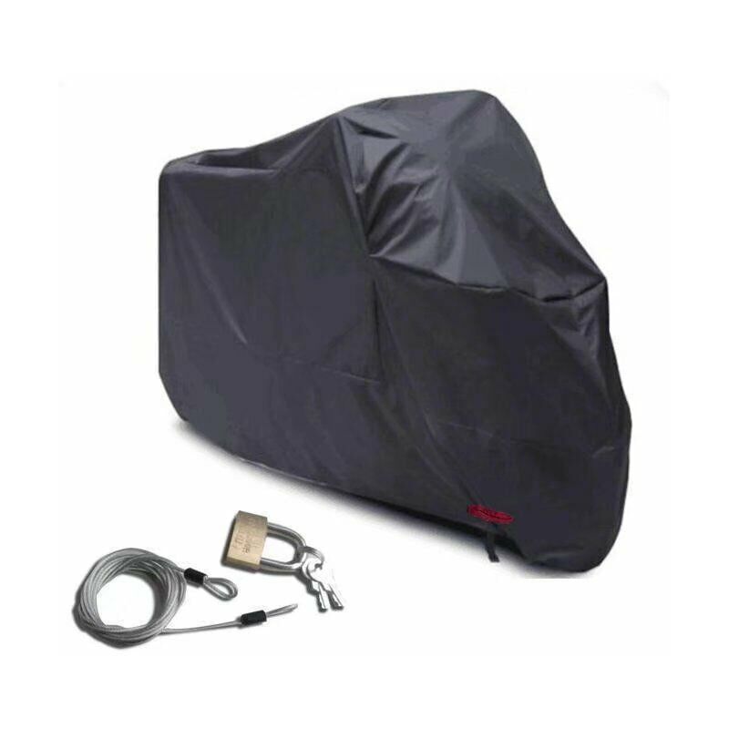 Housse de pluie pare-soleil Harley grande taille housse de voiture de sport (épaississement noir 245x105x125),pour la protection des meubles