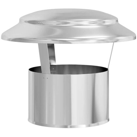 Housse de pluie pour cheminée Argent 25 x 25 x 20 cm CFW47646