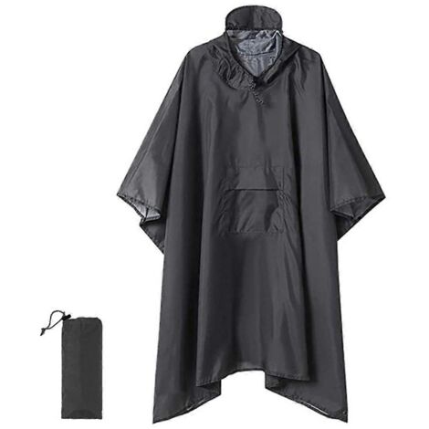 Housse de pluie pour moto, camping, randonnée, voyage, vêtements de pluie, tente, gris