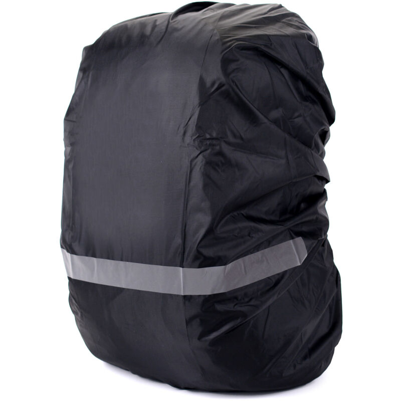 Fei Yu - Housse de pluie pour sac à dos avec bande réfléchissante Noir l Noir