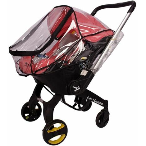 Housse de pluie pour siège de voiture pour Doona, housse de pluie pour poussette pour Doona, housse de pluie pour bébé en EVA transparent pour Doona, accessoires de siège de voiture ventilés