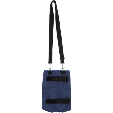 Housse de Pochette Urinaire Grande Taille en Maille Respirante avec Bande de Fixation Bleue pour Cuisse