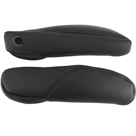 Housse de Poignée D'accoudoir de Siège de Voiture en Cuir Microfibre, Garniture Décorative élégante pour CRV 2010-2017, Style Intérieur amélioré, Facile à Installer et à (BLACK).