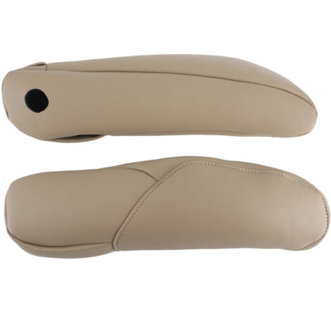 Housse de poignée d'accoudoir de siège de voiture, garniture décorative en cuir microfibre adaptée à Honda CRV 2010 – 2017Beige