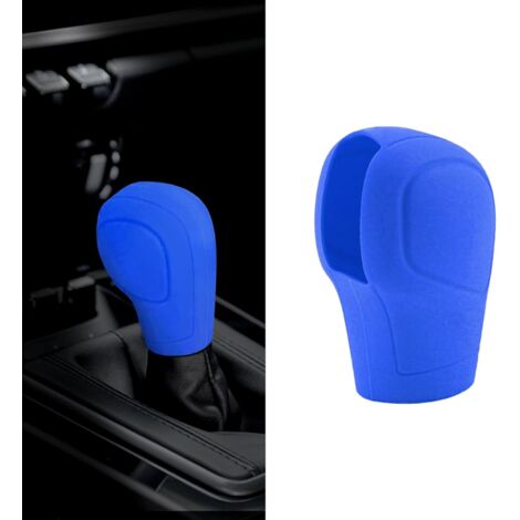 Housse de pommeau de levier de vitesse bleu foncé, accessoire de protection pour pommeau de levier de vitesse, protection universelle en silicone pour pommeau de levier de vitesse automatique, convien