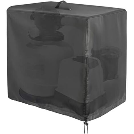 Housse de pompe à sable transparente pour piscine hors sol en tissu 420D Oxford imperméable, 84 x 61 x 86cm