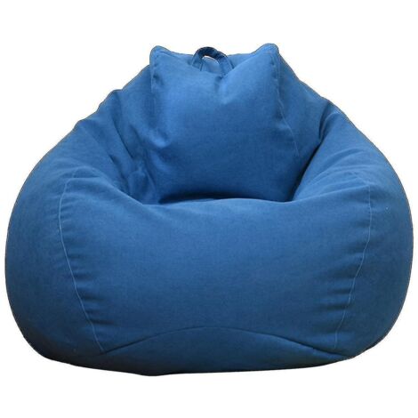 Housse de pouf extra large neuve pour canapé et fauteuil d'intérieur, idéale pour adultes et enfants  Offre spéciale  (Livraison gratuite) - 100 x 120 cm - Bleu