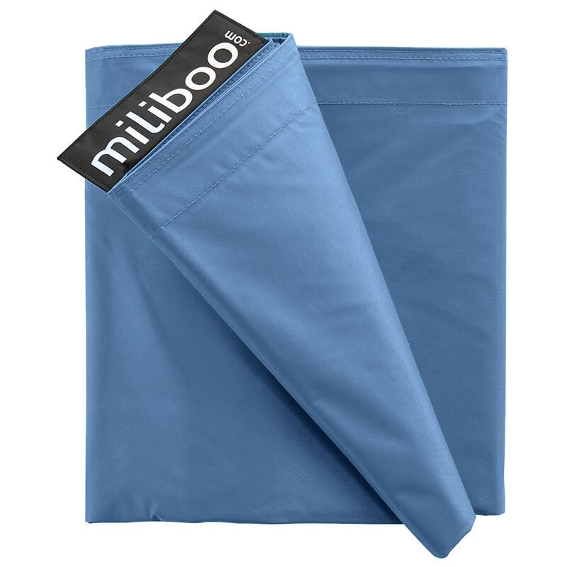 Housse de pouf géant bleu canard big milibag