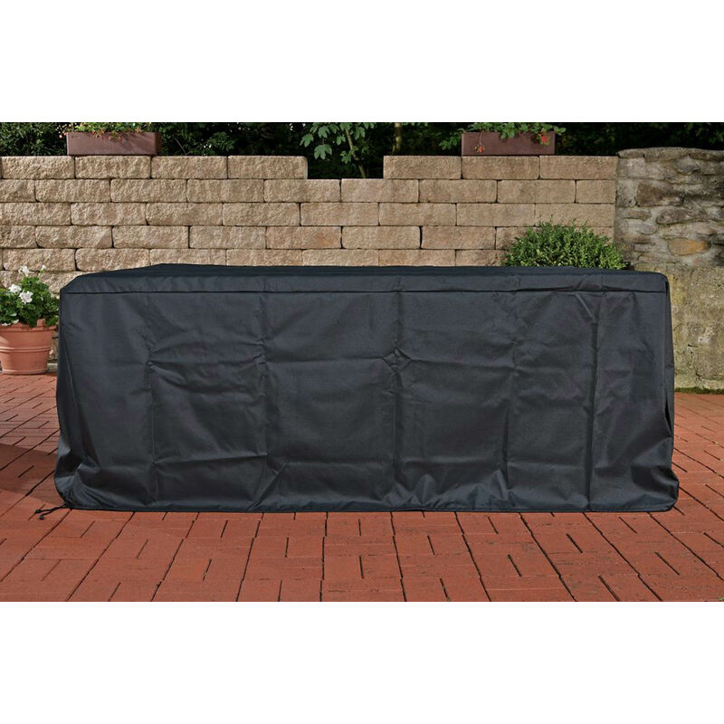 CLP - Housse de protection 225x195x65 pour ensemble de jardin lounge Molde noir