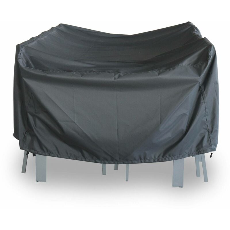Housse de protection 235x135cm gris foncé - Bâche rectangulaire en polyester enduit PA pour tables de jardin Odenton / Washington