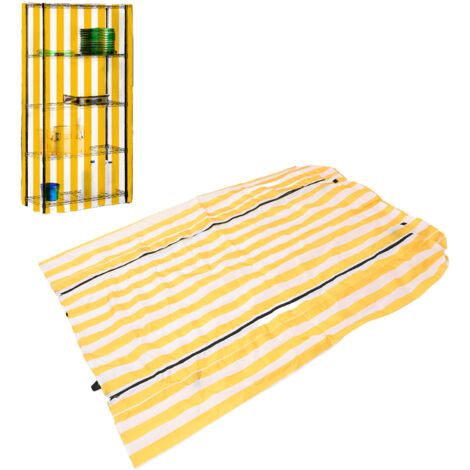 Housse de Protection [36x18x72in] pour Rangements et Présentation - Imperméable 210D Polyester - Jaune Blanc avec Sac de Stockage