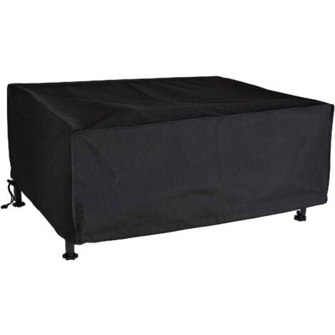 Housse de Protection 69x59x21cm 420D Oxford Noir pour Plancha à Poser / Desserte Rectangulaire Housse Barbecue