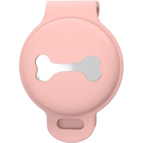 Housse de protection anti-perte en silicone pour chien et chat (rose)