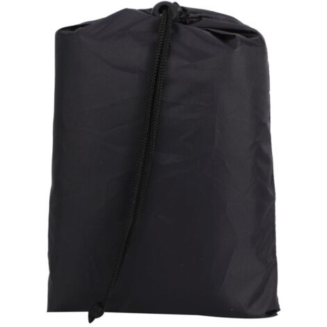 Housse de protection anti-poussière pour meubles de couverture de lit pliante portable noire pour utilisation extérieure intérieure85x33x107cm