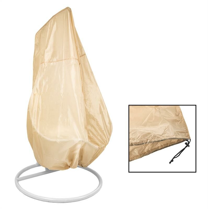 Estexo - Housse de protection pour chaise suspendue 1 place en polyéthylène beige