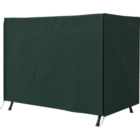 Housse de Protection balancelle de Jardin 3 Places bâche étanche dim. 2,05L x 1,24l x 1,64H m Oxford Haute densité 600D Vert