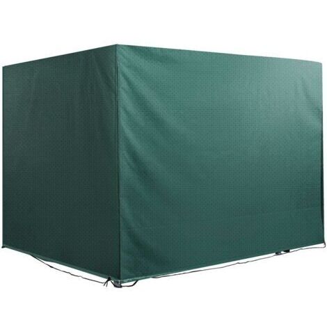 Housse de protection balancelle de jardin bâche étanche 2,15L x 1,55l x 1,5H m PE vert