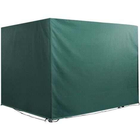 Housse de protection balancelle de jardin bâche étanche dim. 2,15L x 1,55l x 1,5H m PE vert