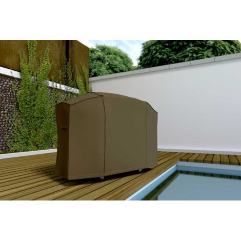 Housse de protection barbecue grand modèle COVERTOP - Taupe - 170 x 70 x 115 cm