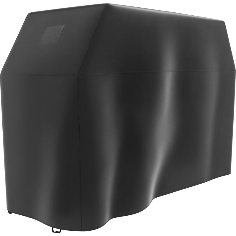 Housse de protection barbecue dim. 188L x 71l x 125H cm - imperméable, anti-UV, attaches - Oxford haute densité 300D noir