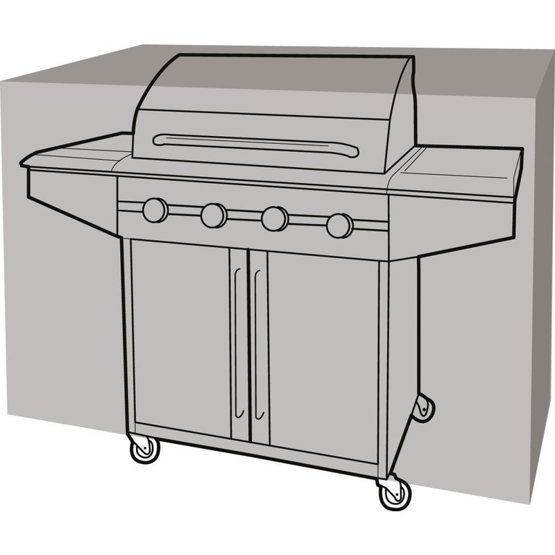 Garland - Housse de protection barbecue rectangulaire 165 cm de long - Noir