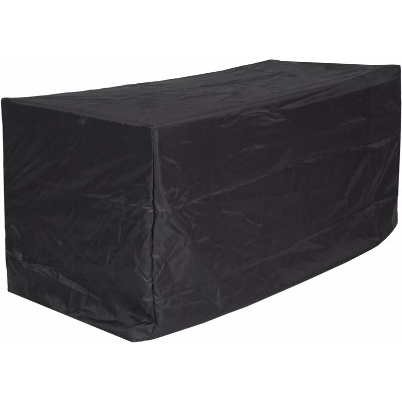 Housse de protection bâche pour banc de jardin extérieur anthracite 95x180x75cm 040002803