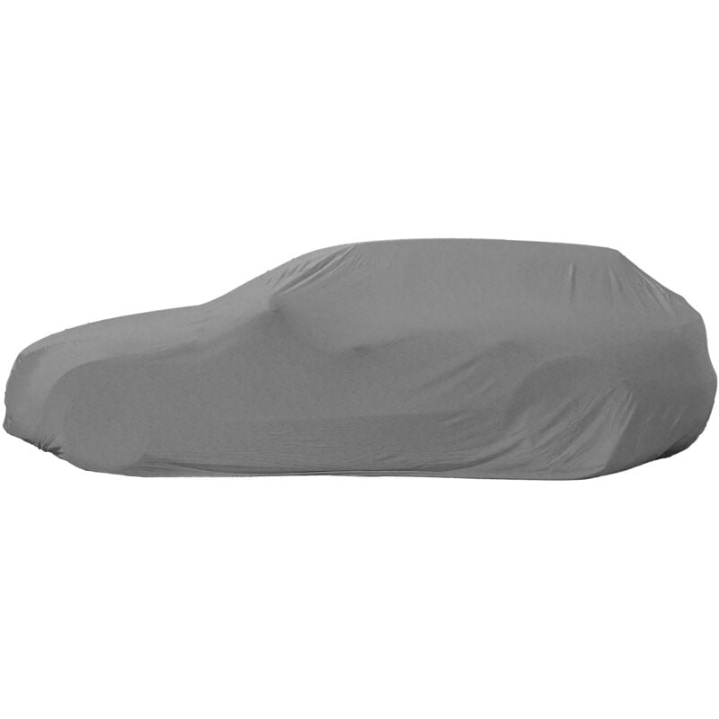 Ecd Germany - Bâche Protection Voiture Combi Taille m 405x155x125 cm, Gris, Tissu non-tissé à 3 Couches 110g/m², Respirant, Étanche, Anti-poussière,