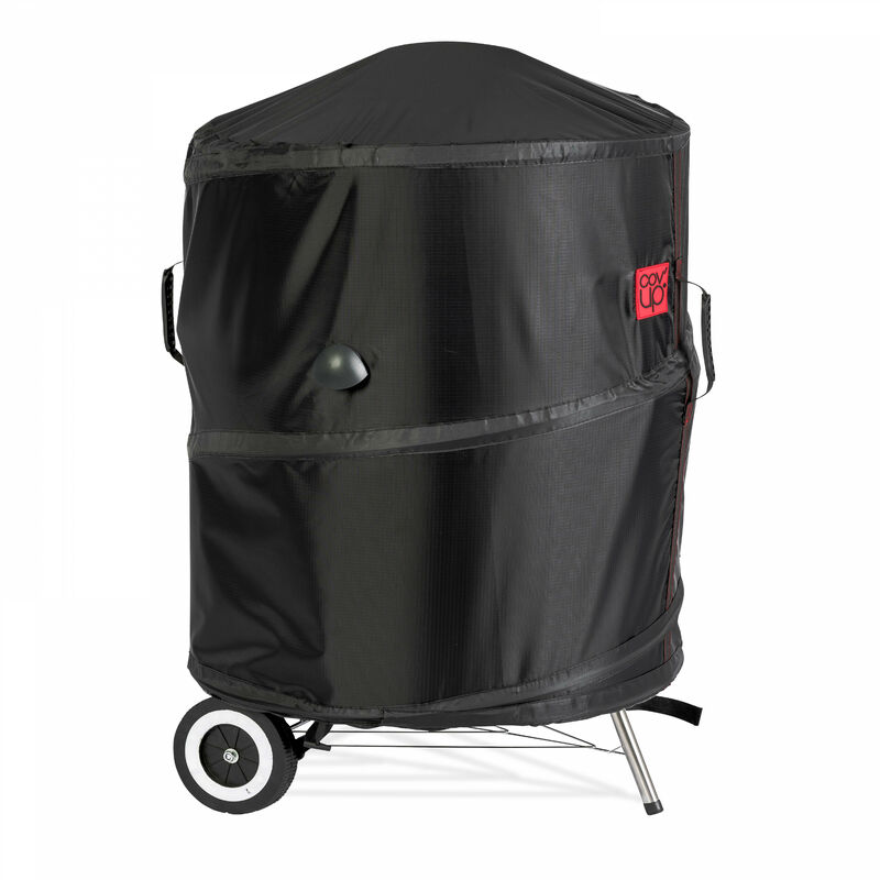 Houuse ronde l de barbecue en polyester noir