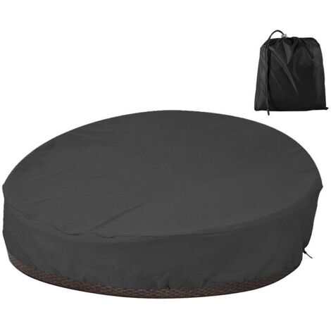 Housse de Protection Canapé Lit Rond Imperméable, Couverture de Canape-Lit en Oxford 210D Solide et Durable