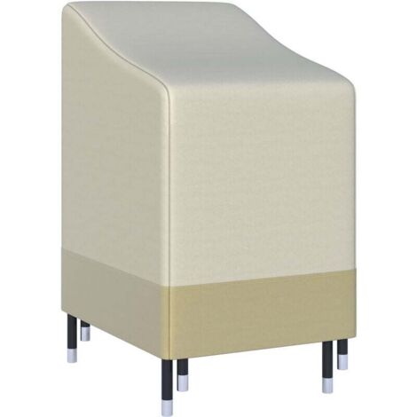 Housse de protection chaises de jardin empilables bâche étanche 70L x 90l x 115H cm oxford haute densité 600D beige café