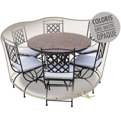 Housse de protection Cover One pour table ronde + 6 chaises - Ø 160 cm - Jardiline