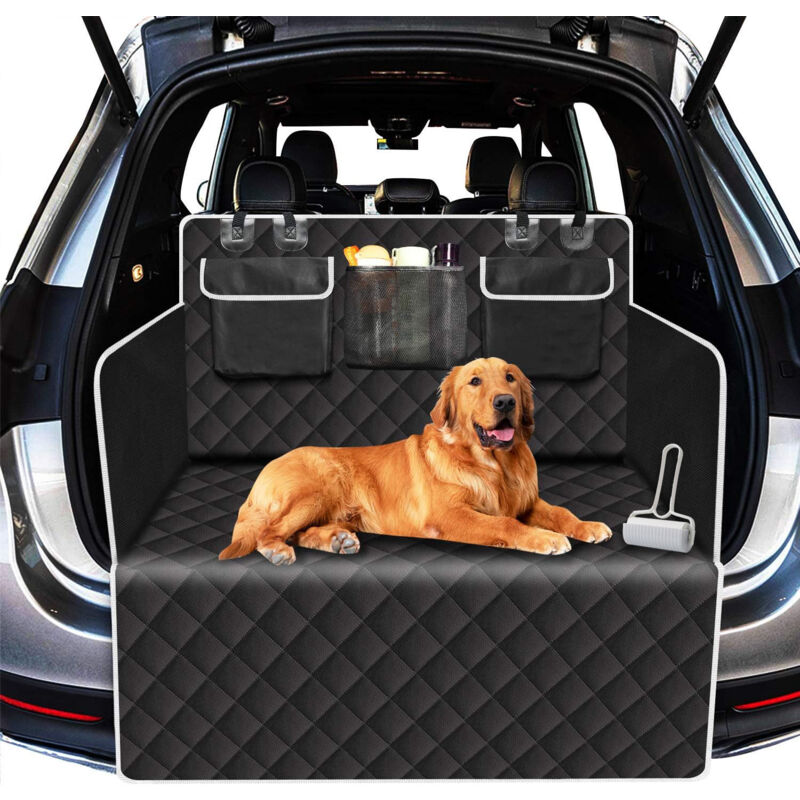 Housse de Protection de Coffre de Voiture, Anti-déchirure et imperméable, Housse de Coffre de Chien avec Protecteur latéral