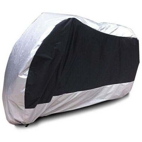 Housse de protection de Moto imperméable antipoussière de 265cm de longueur - XXL (Argent)