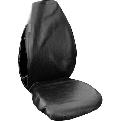 Housse de protection de siège pour garage 1 pièce Eufab 28114 Cuir synthétique noir siège conducteur