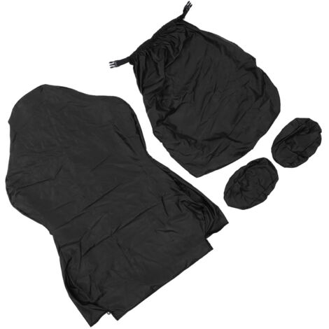 Housse de Protection Élastique en Simili Cuir Noir pour Chaise de Bureau, Imperméable et Confortable