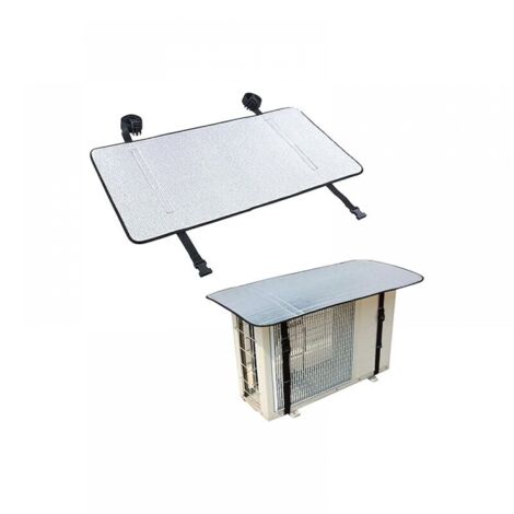 Housse de protection en aluminium pour climatiseur extérieur, housse pour unité extérieure, housse anti-poussière pour climatiseur 80 x 40 cm