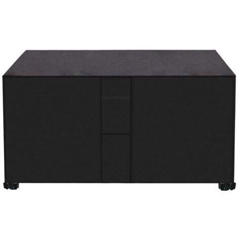 Housse de Protection en Tissu Oxford 420D pour Salon de Jardin - Imperméable, Bache de Protection avec Système de Verrouillage à Corde et Boucle - Noir 205x104x71cm,
