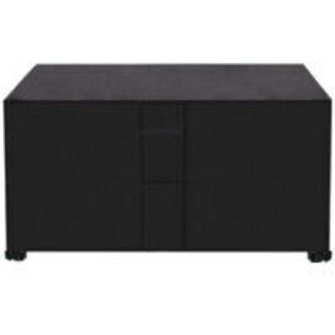 Housse de Protection en Tissu Oxford 420D pour Salon de Jardin - Imperméable, Bache de Protection avec Système de Verrouillage à Corde et Boucle - Noir 205x104x71cm,