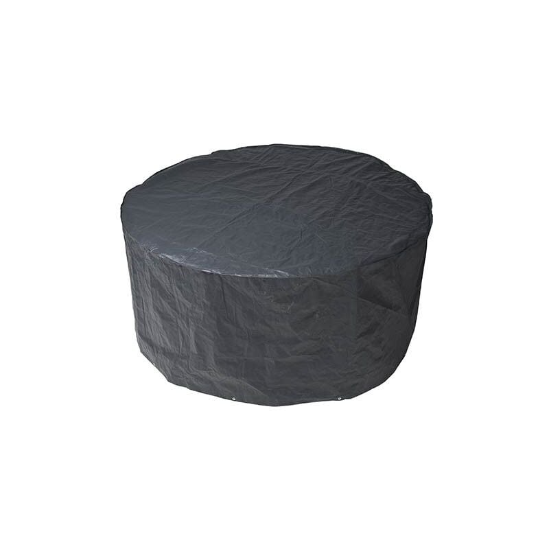 Housse de protection pour table ronde et chaises de jardin, Dimensions H90 x Ø325 cm - gris foncé
