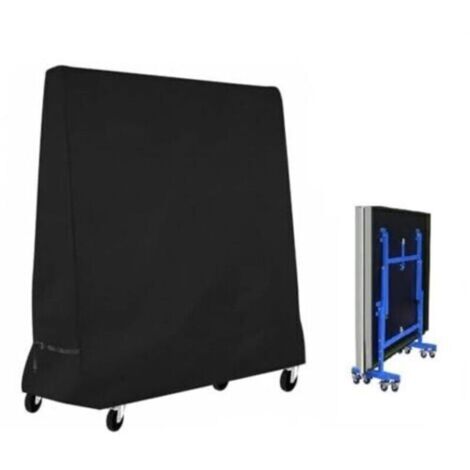 Housse de Protection Extérieure pour Table de Ping-Pong – Imperméable, Résistante au Vent et aux Déchirures – Noir 185 x 70 x 165 cm
